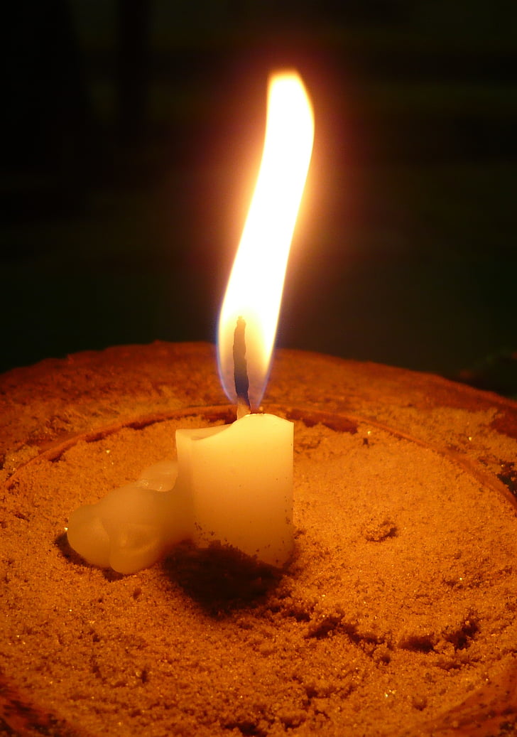 sveča, svetlobe, vzdušje, ob svečah