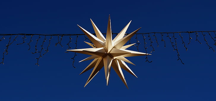 Star, poinsettia, décoration, Christmas, Déco, décoration de Noël, arrière-plan