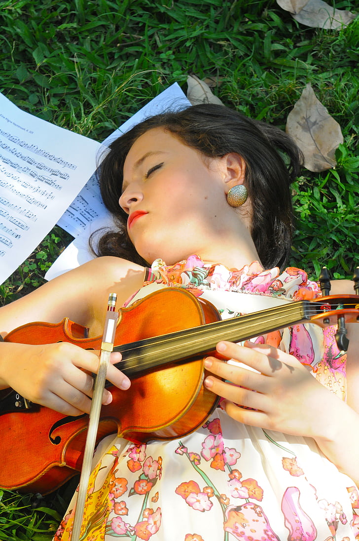 violin, musik, Musikinstrumenter, musiker, lektion, klassisk, noter