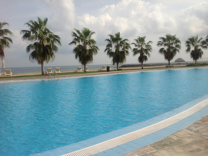 piscina, piscina, l'aigua, Bassa d'aigua, blau, piscina exterior, Hotel