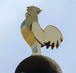 Lione, Francia, centro storico, Hahn, Figura, scultura, palla