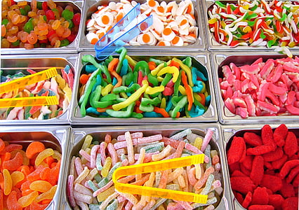 murături şi se amestecă, dulciuri pentru copii, bomboane, colorat, trata, produse de cofetărie, produse alimentare