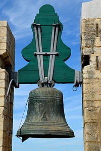 Bell, Steeple, zvonica, kostol, historicky, Sky, budova