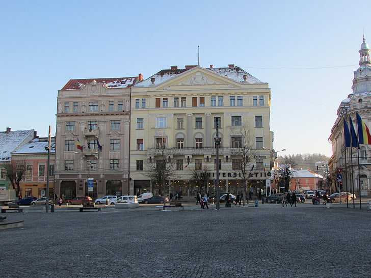 Cluj napoca, Transylvania, Romania, bygninger, byen, gamle, gamlebyen