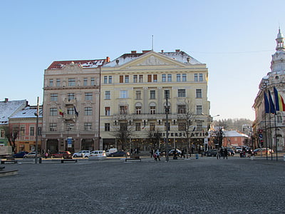 Cluj napoca, Transylvania, Romania, tòa nhà, thành phố, cũ, phố cổ