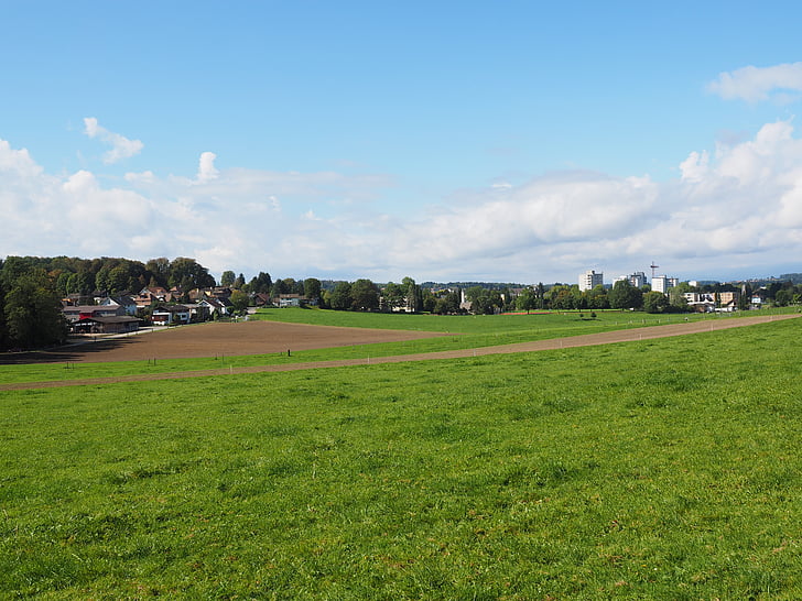 langenthal, switzerland, fields, reported, village, rural
