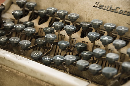 psací stroj, Smith corona, klíče, starožitnost