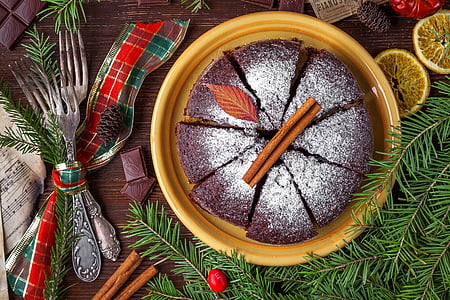tortas, pyragas, Kalėdinis pyragas, maisto, saldumynai, Biskvitinis pyragas, maisto gaminimas