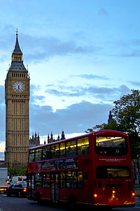 de Big ben, Londen, kapitaal, Europa, bus, stad, het platform
