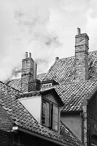 roofs, chimney, homes, roofing, architecture, brick, building