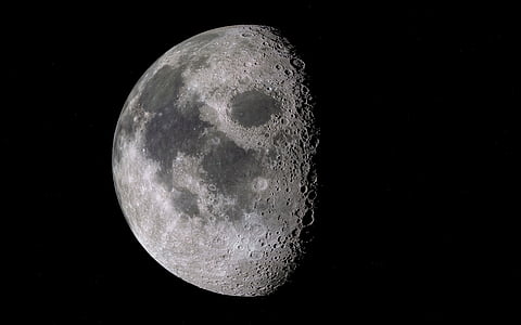 mėnulis, palydovinė, vietos, krateris, dangus, Luna, Mėnulio