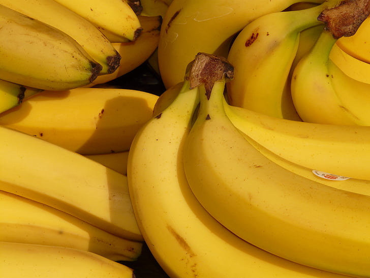 bananes, bouquet, alimentaire, fruits, en bonne santé, bananes plantains, RAW