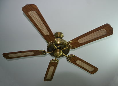 ceiling fan, fan, whirling, ceiling, interior, air, home
