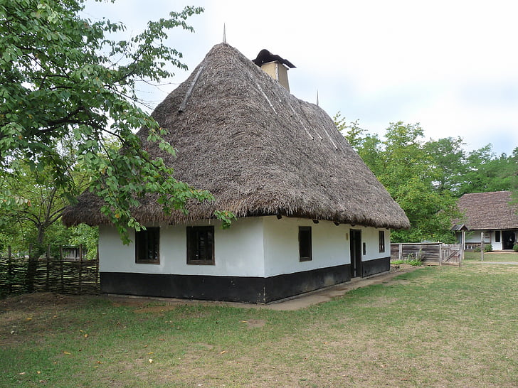 village, house, folk architect, farm