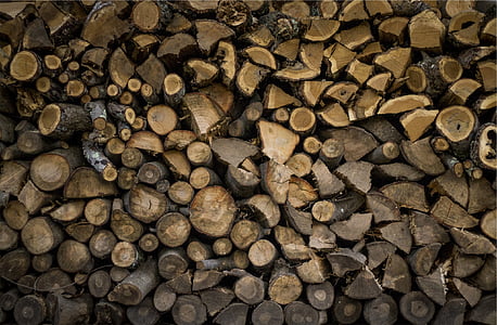 Braun, Log, viele, tagsüber, Holz, Protokolle, Bauholz