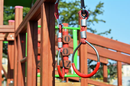 Taman Bermain Anak, untuk menarik tali, pemegang, mengambang di udara, facelift, pendakian, menyenangkan