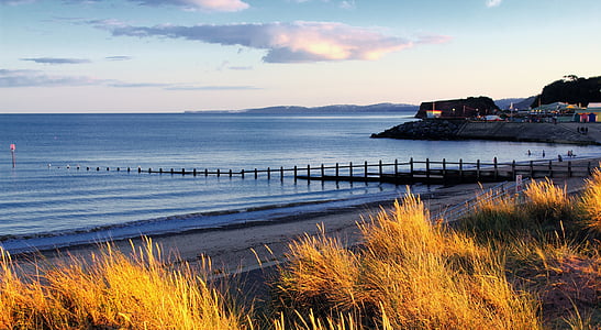 Dawlish, Devon, pobrežie, Beach, pobrežné, more, morské pobrežie