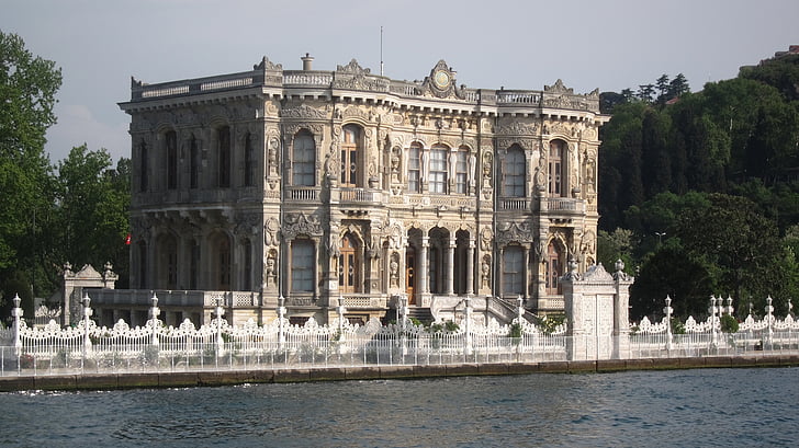 cung điện küçüksu, Thổ Nhĩ Kỳ, Ixtanbun, di tích lịch sử, eo biển Bosphorus, kiến trúc, địa điểm nổi tiếng