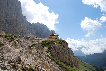 Mountain, bergen, Dolomiterna, Italien, vandring, vandring, Vajolet