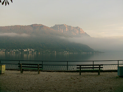 湖, 山脉, 景观, 奥地利