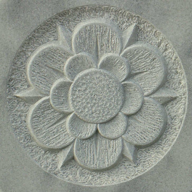 Relief, kamień, Symbol, kwiat, Bloom