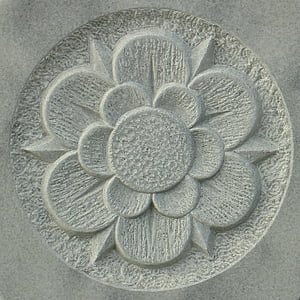 relief, stone, symbol, blossom, bloom