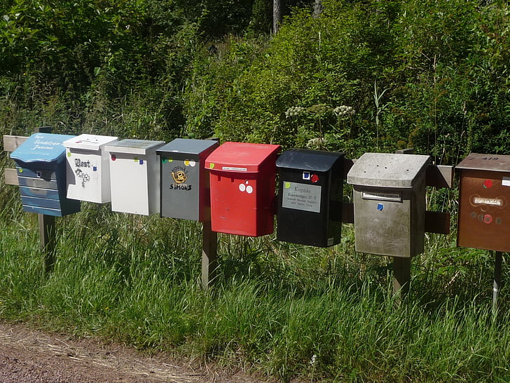caja, correo, viajes, buzón de correo, correspondencia, sobres, Enviar