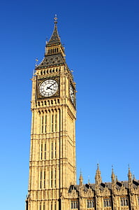 groß, Ben, London, Haus, Turm, Gebäude, Uhr