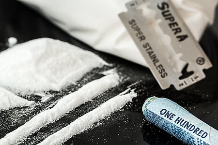 gyógyszerek, a kokain, felhasználó, függőség, kábító, illegális, stimuláns