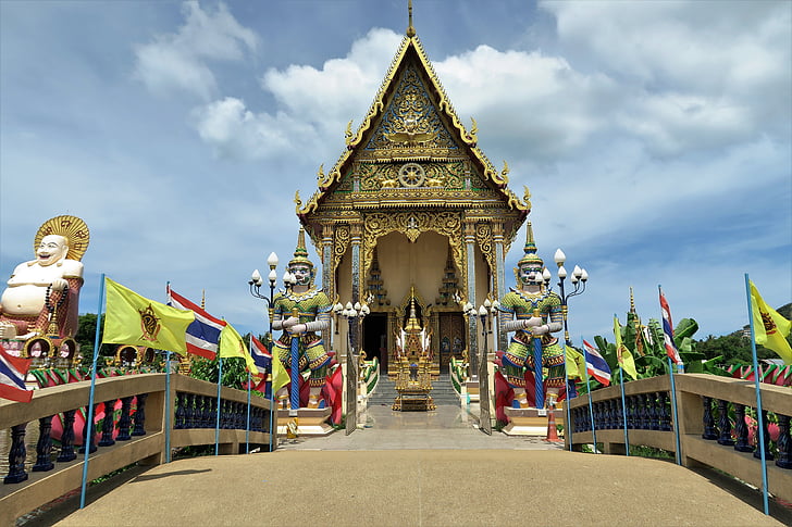 tempelet, Thailand, Koh samui, religion