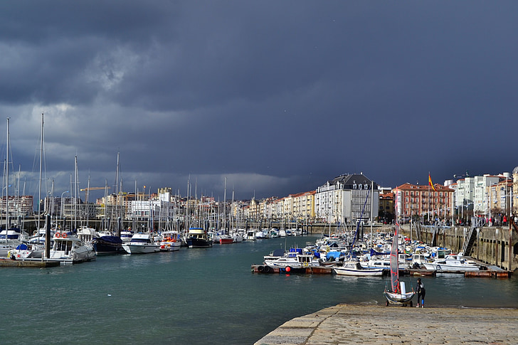 Santander, Cantabria, Harbor, Port, City, mereäär
