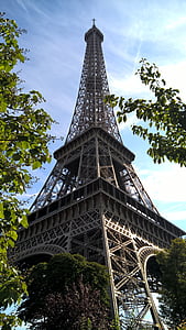 torony, Párizs, város, emlékmű, vas, a fény városának, Eiffel