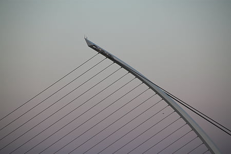 Pont de Samuel beckett, Dublín, Regne Unit, Pont, arquitectura, Samuel, Beckett