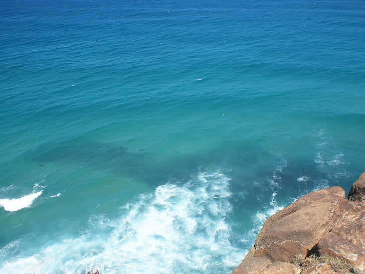 Meer, Australien, Ozean, Sharkpoint, Wasser, Wellen, Oberfläche