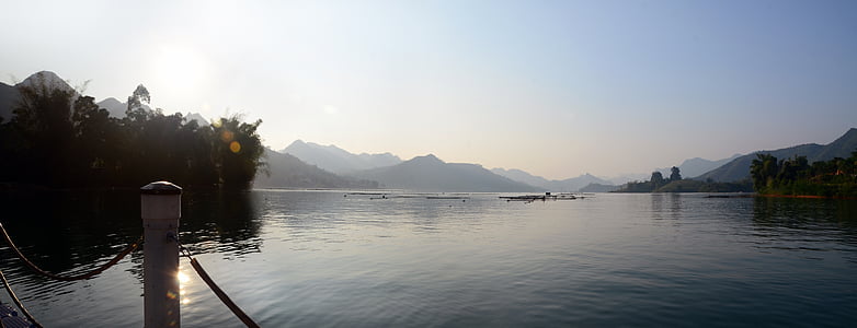 sjön, Bama, landskap