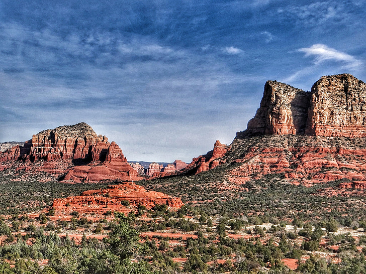 Sedona, Arizona, crvena stijena, Crveni, stijena, pustinja, priroda