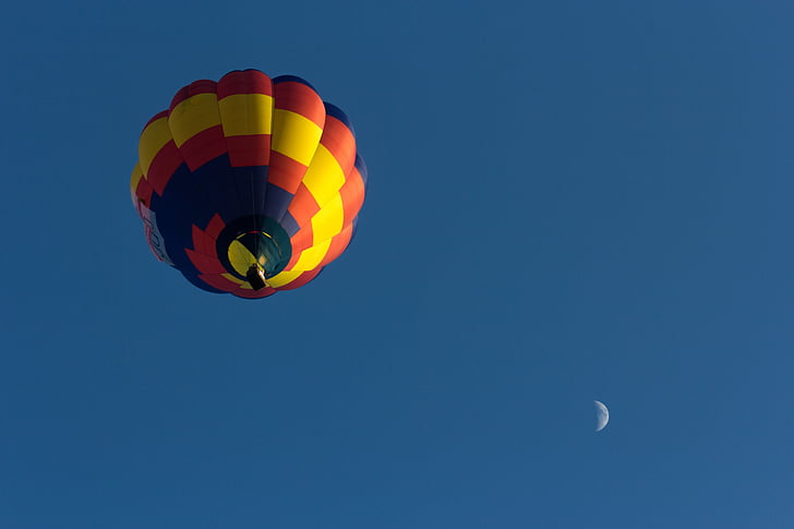 colourful, balloon, the sky, background, sunlight, sky, blue