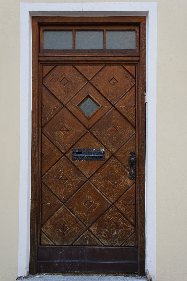 døren, tre dører, inngangsdør, huset inngangen, inngang, tre, mønster