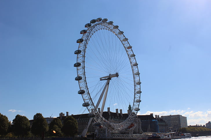 Londra, londoneye, rotella di Ferris, Inghilterra, Regno Unito, luoghi d'interesse