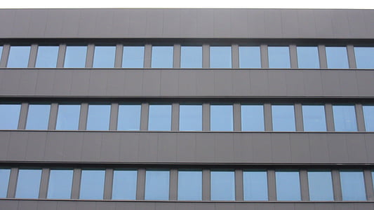 façade, bâtiment, architecture, fenêtre de, verre, moderne, carrés