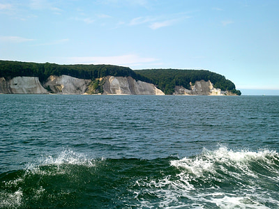 hvite klipper, Rock, natur, på farten, idyll, vann, landskapet