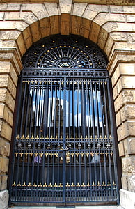 Oxford, universitet, England, Gate, fönster, dörr, stängt