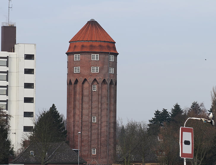 給水塔 brunsbüttel, 1911, 建物