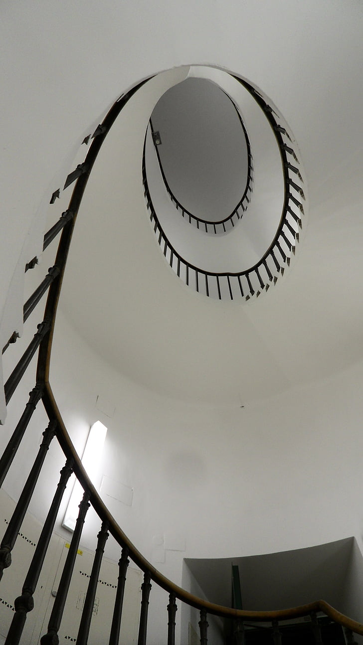 escadas, em espiral, escadas em caracol, escadaria, arquitetura, escada, projeto