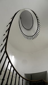 escaliers, spirale, escalier d’enroulement, escalier, architecture, escalier, conception