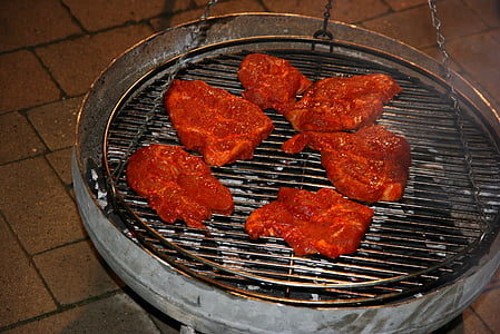 grill, meat, barbecue, steaks, grilled, tasty, eat