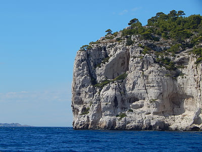 Mediterráneo, Cassis, Francia, mar azul, Playa