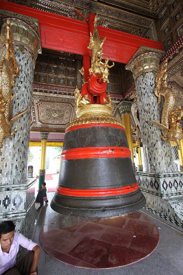 Bell, Shwedagon, pagoda d'oro