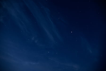 nature, sky, clouds, night, constellations, stars, blue