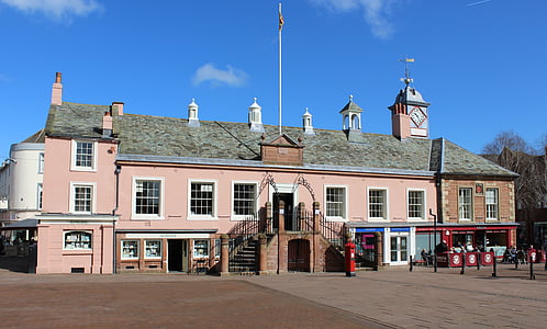 Carlisle, Hôtel de ville, ville, Hall, centre ville, ville, Cumbria